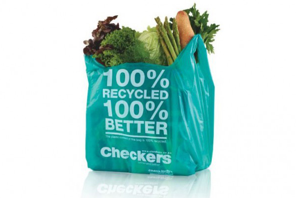 Recycled plastic discount bags for retail